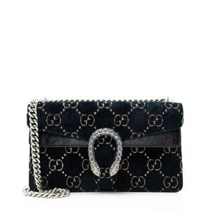 Gucci GG Velvet Crystal Dionysus Medium E/W Shoulder Bag